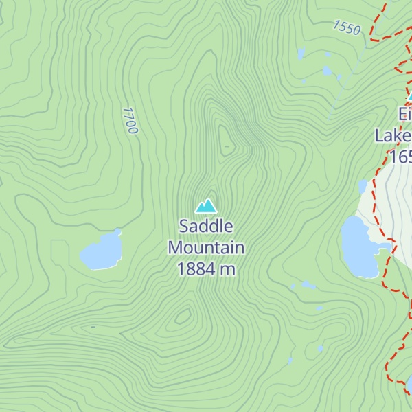 Map of Saddle Mountain