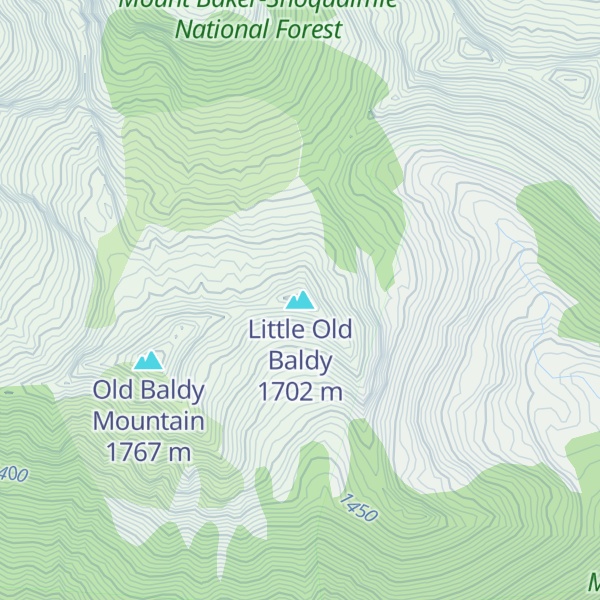 Map of Little Old Baldy