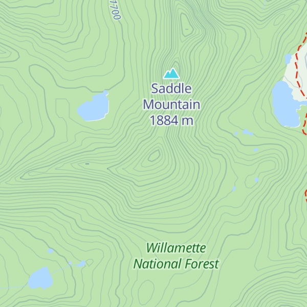 Map of Green Peak