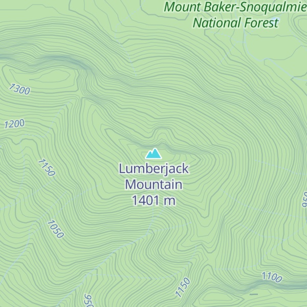 Map of Lumberjack Mountain