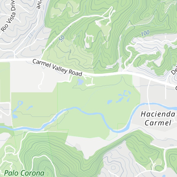 Map of Monterey Peninsula Regional Park District