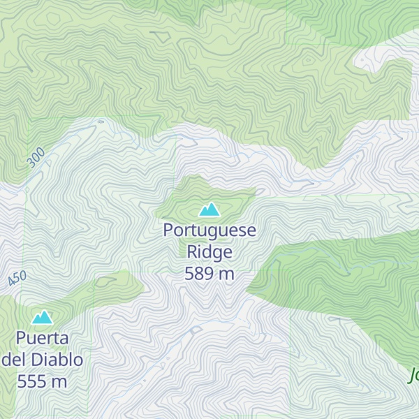 Map of Portuguese Ridge