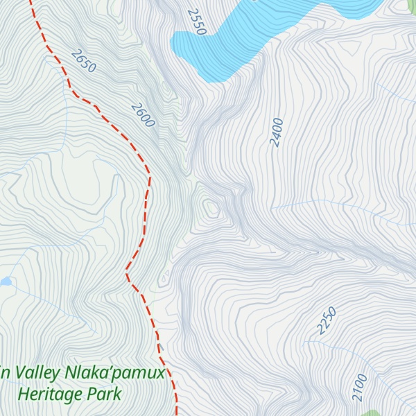Map of Claimpost Peak
