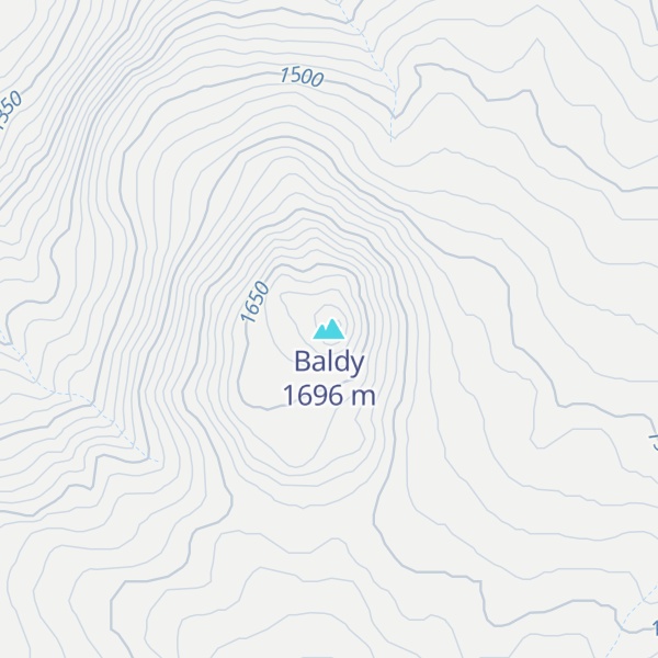 Map of Baldy