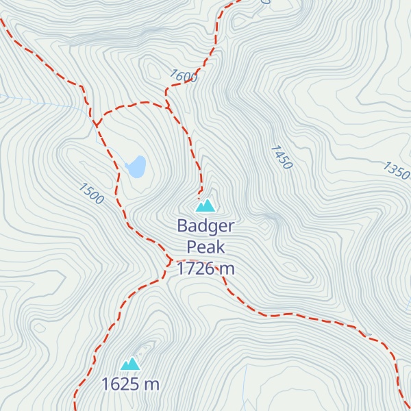 Map of Badger Peak
