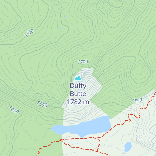 Map of Duffy Butte