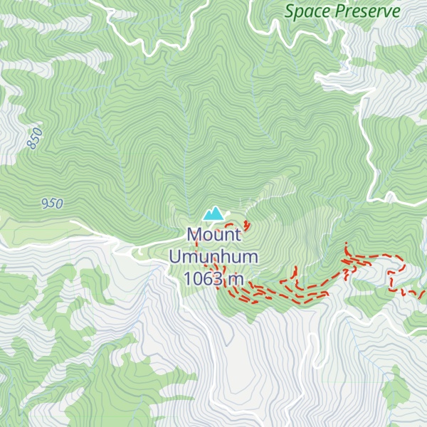 Map of Mount Umunhum