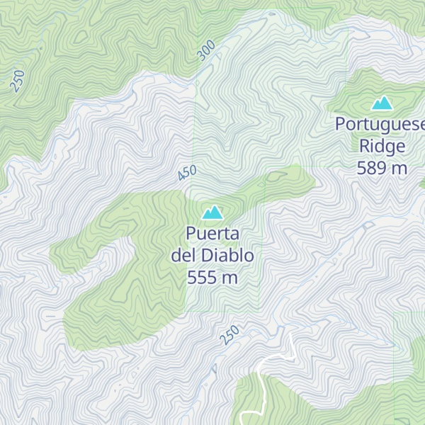 Map of Puerta del Diablo