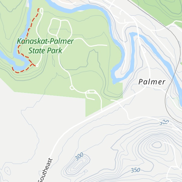 Map of Kanaskat-Palmer State Park Check-In Station