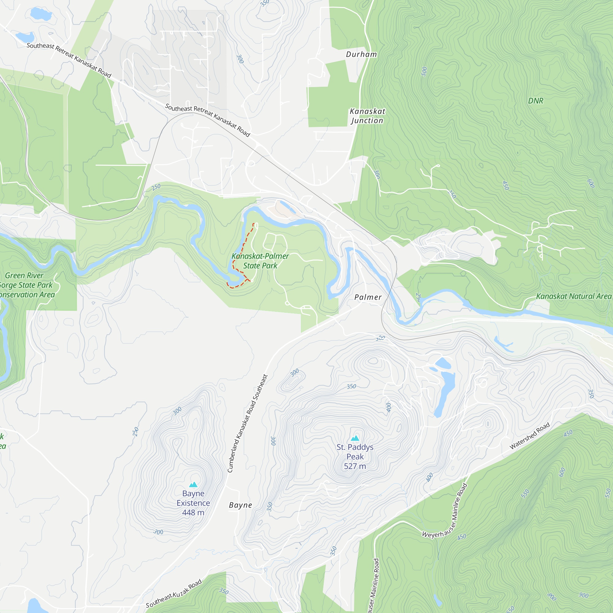 Kanaskat-Palmer State Park Check-In Station map
