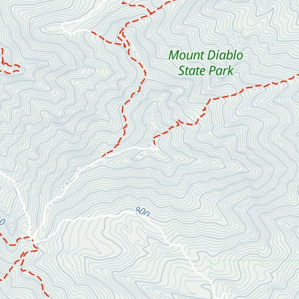 Map of North Peak