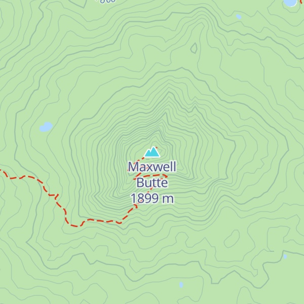 Map of Maxwell Butte