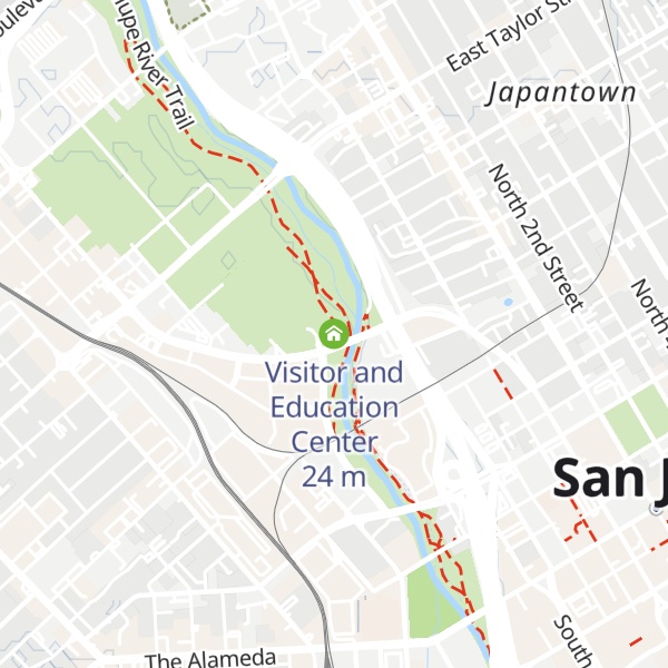 Map of Visitor and Education Center