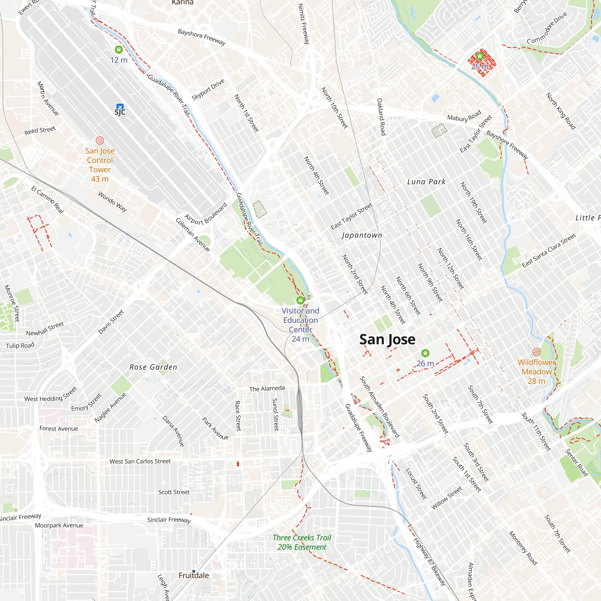 Visitor and Education Center map