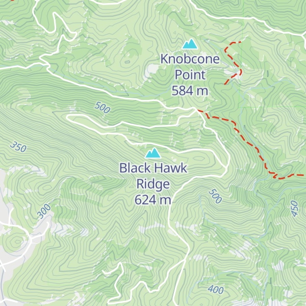 Map of Black Hawk Ridge