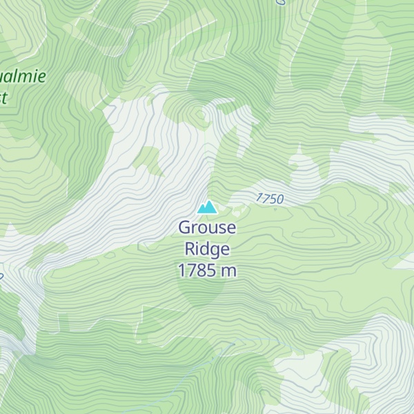 Map of Grouse Ridge