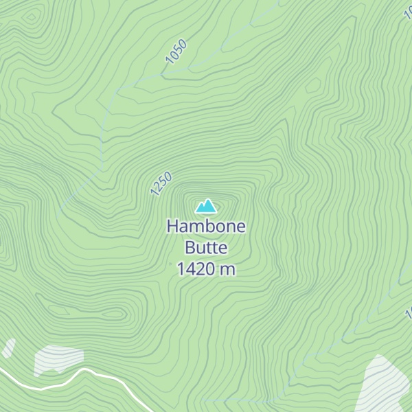Map of Hambone Butte