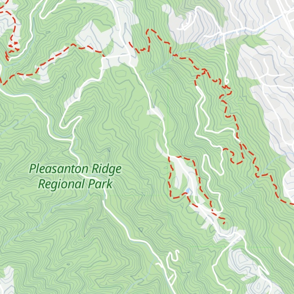 Map of Pleasanton Ridge