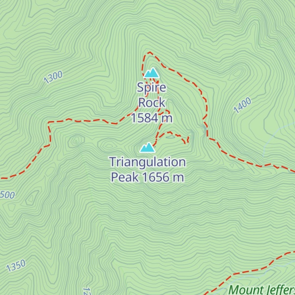 Map of Triangulation Peak