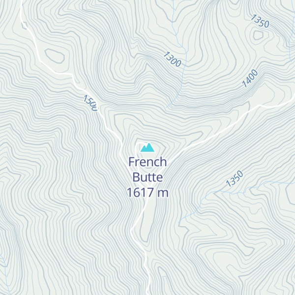 Map of French Butte