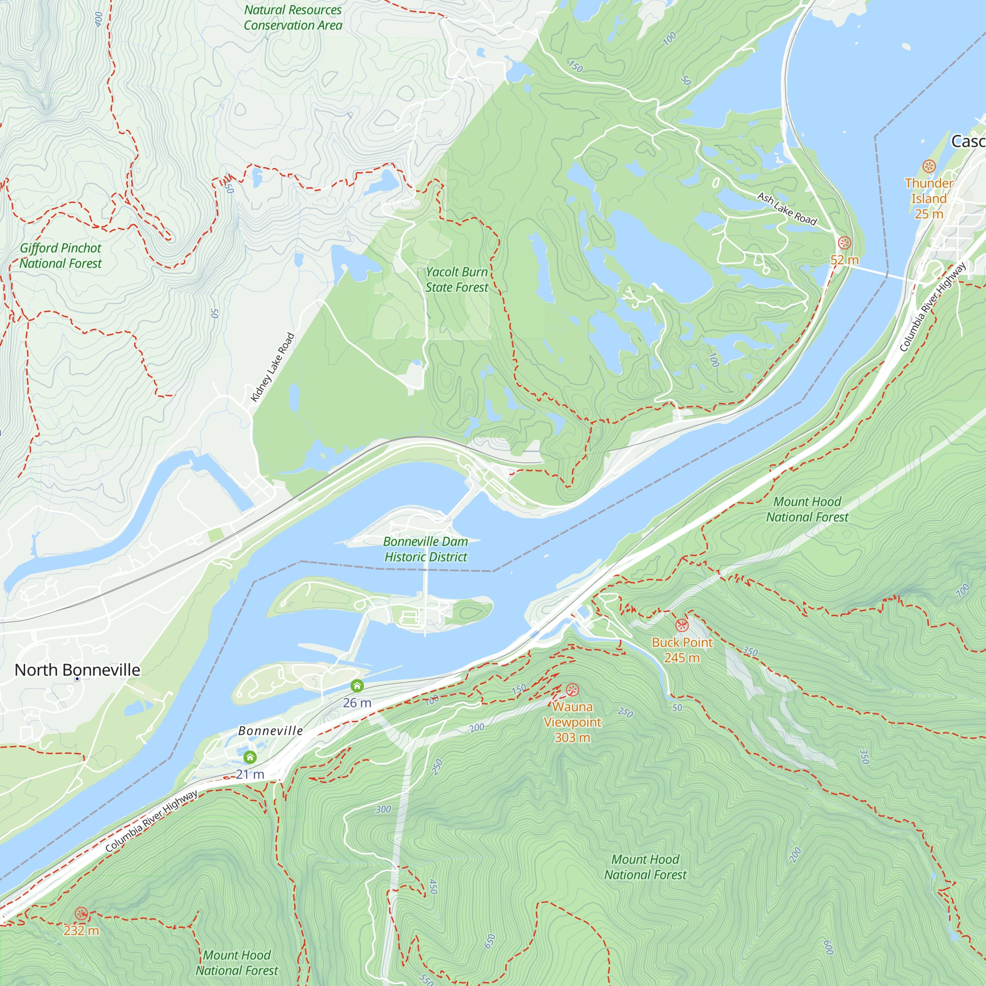 North Shore Visitor Center map