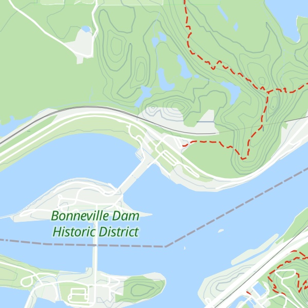 Map of Bonneville Dam Visitor Center