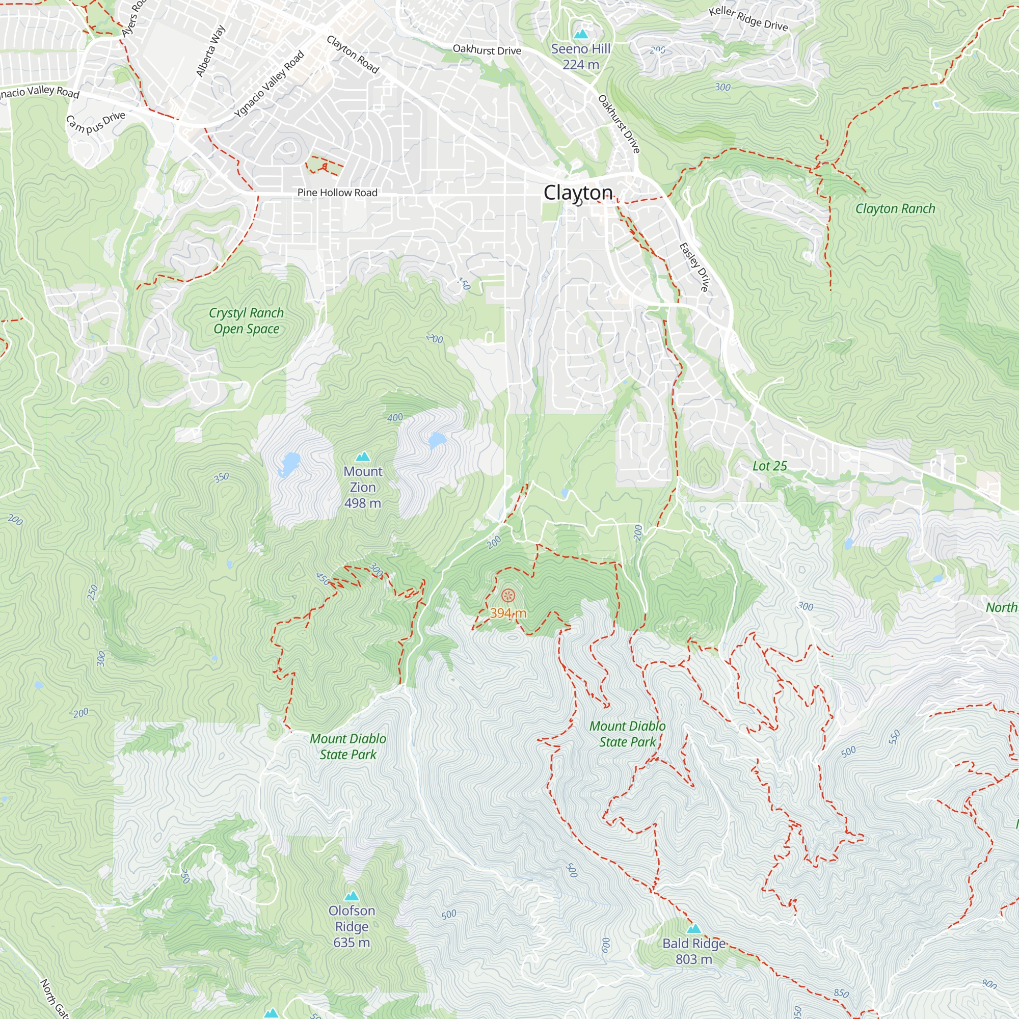 Mitchell Canyon Visitor Center map