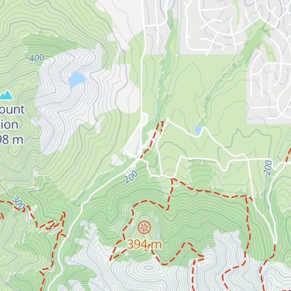 Map of Mitchell Canyon Visitor Center