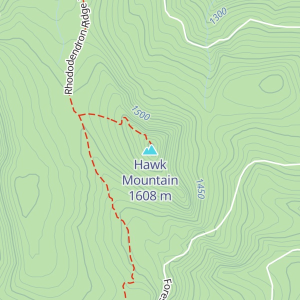 Map of Hawk Mountain