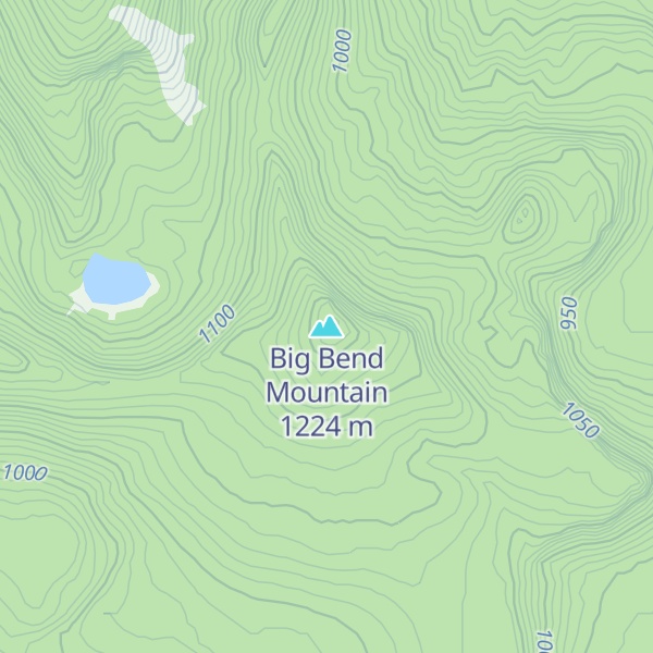 Map of Big Bend Mountain