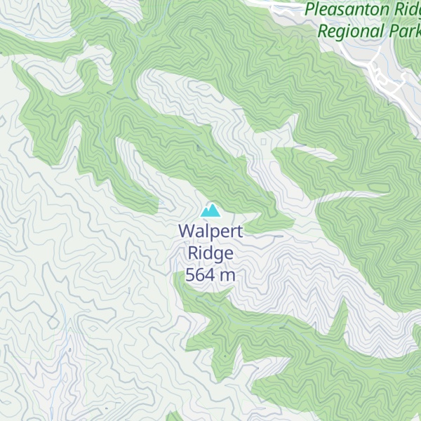 Map of Walpert Ridge