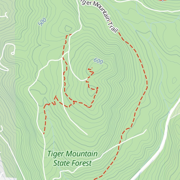 Map of South Tiger Mountain