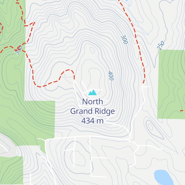 Map of North Grand Ridge