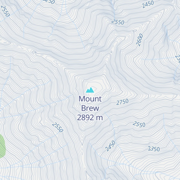 Map of Mount Brew