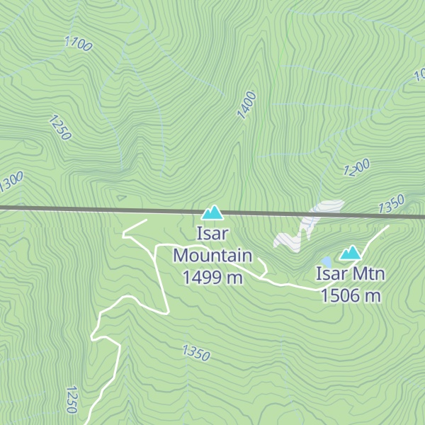 Map of Isar Mountain