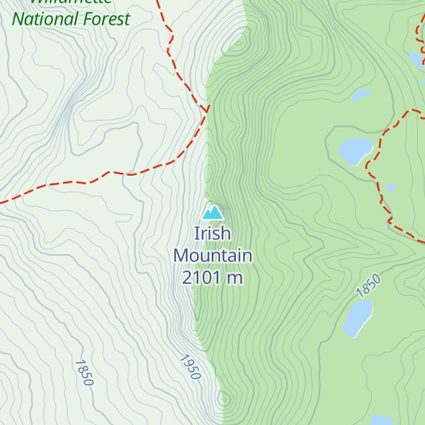 Map of Irish Mountain