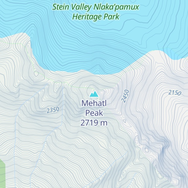 Map of Mehatl Peak