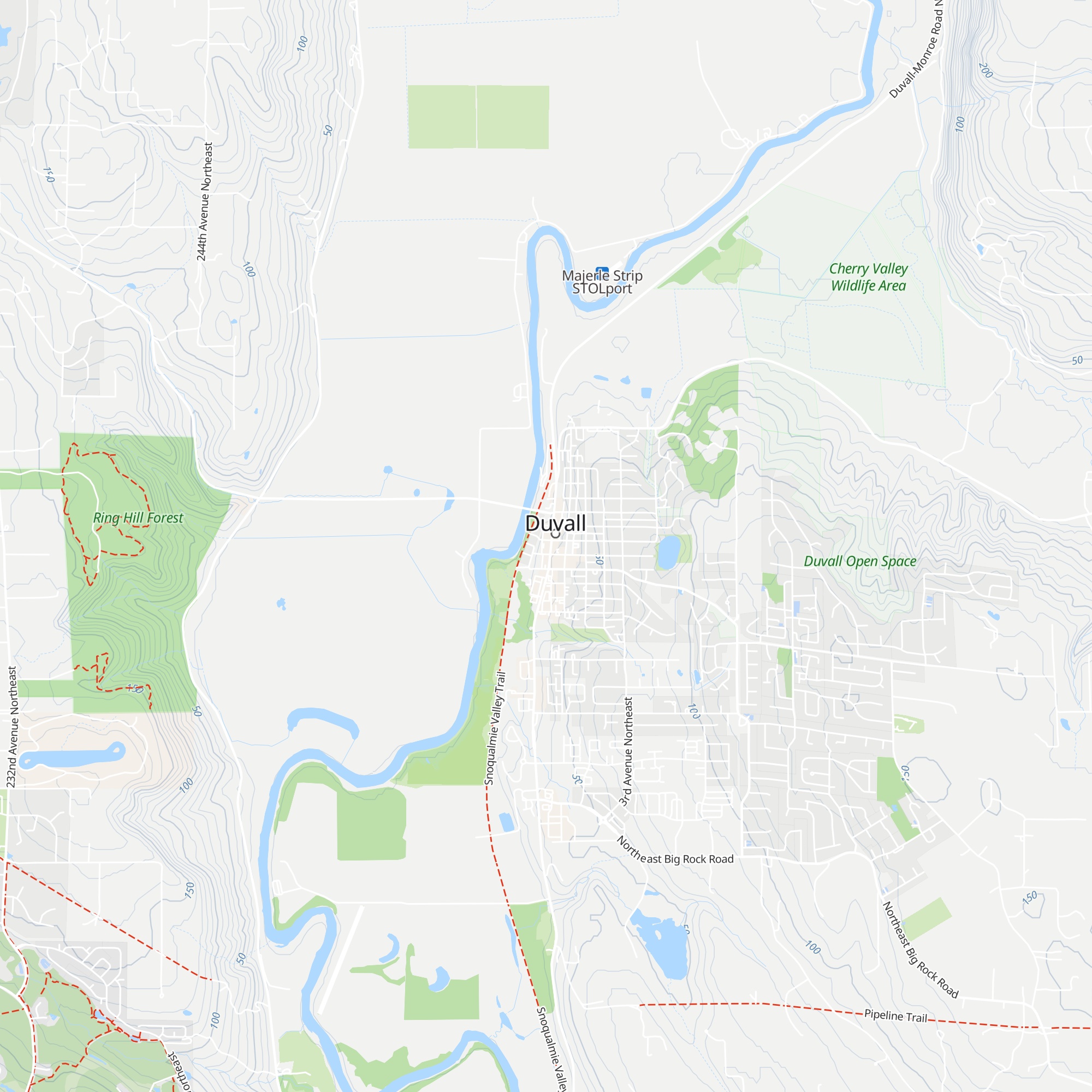 Duvall Visitors Center map