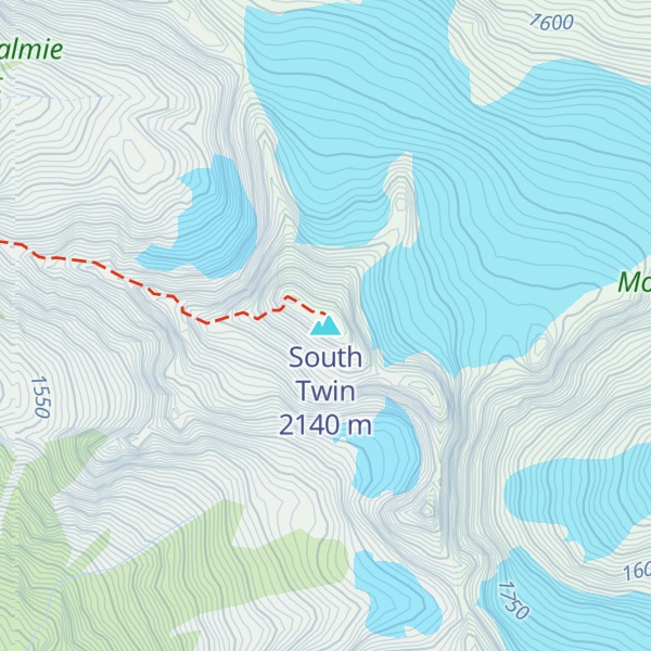 Map of South Twin