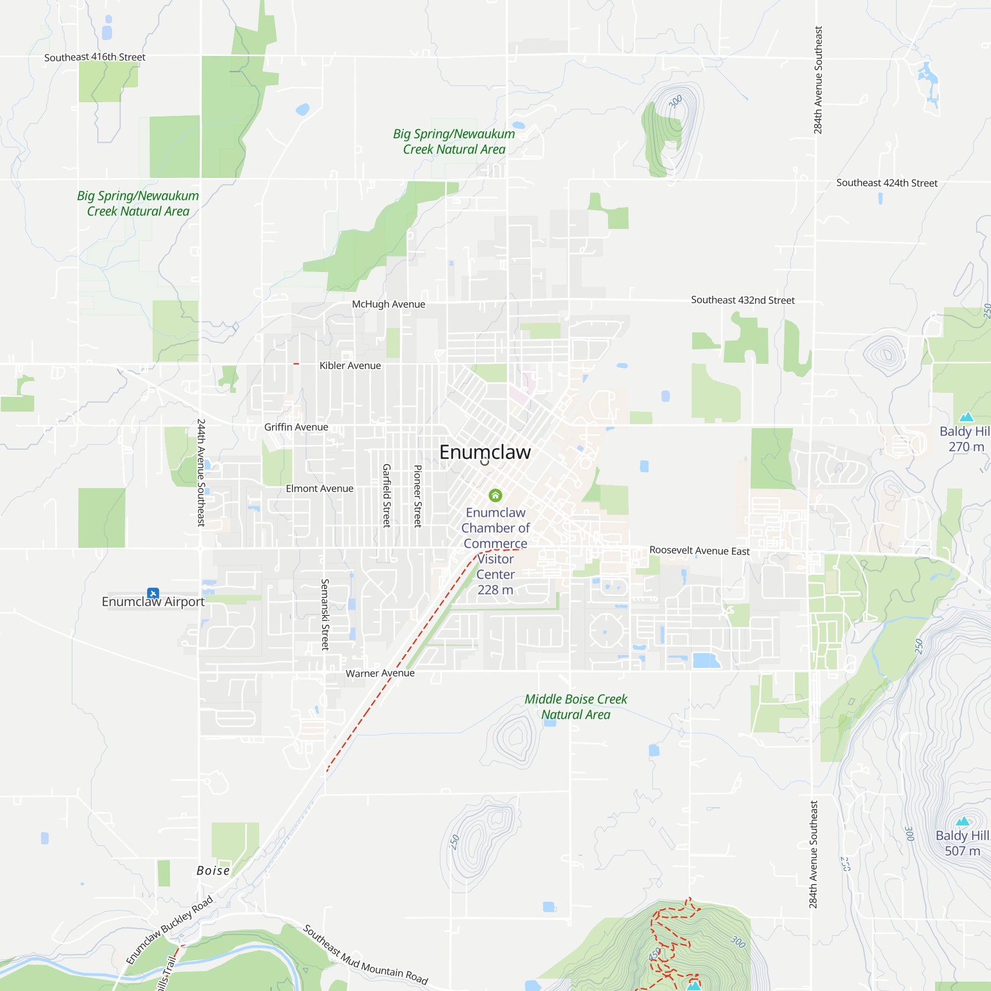 Enumclaw Chamber of Commerce Visitor Center map