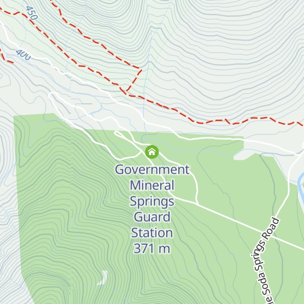 Map of Government Mineral Springs Guard Station