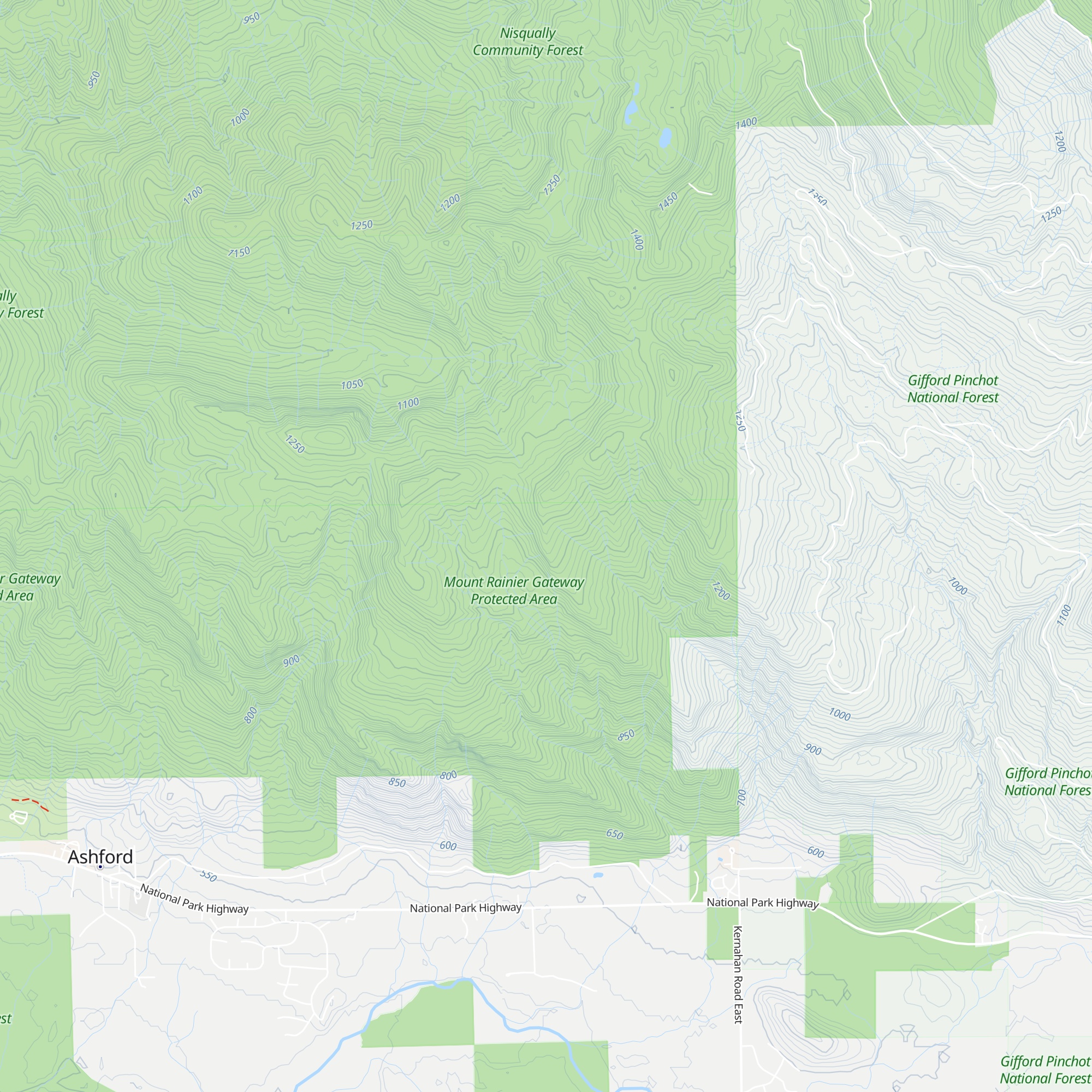 Copper Creek Hut map