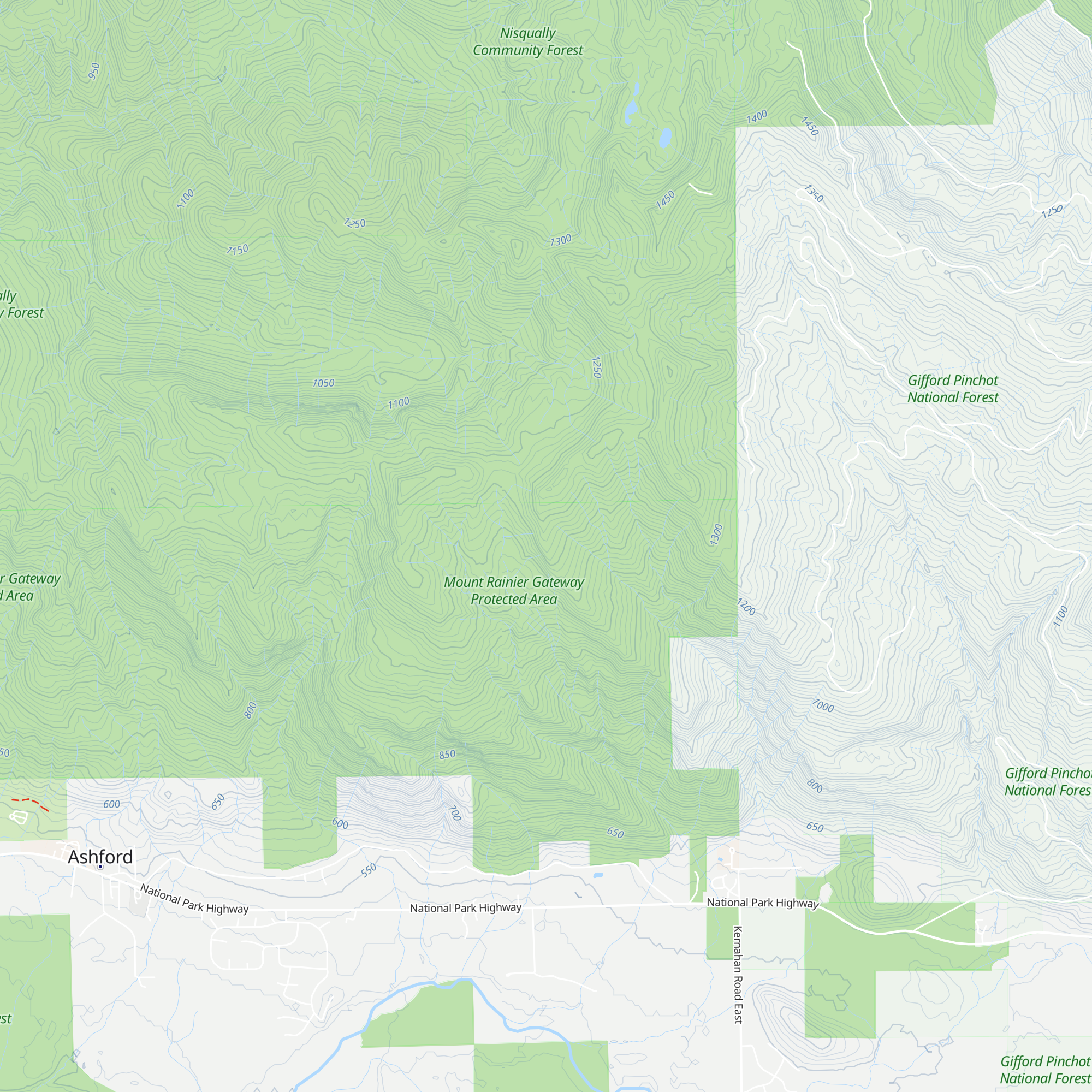 Copper Creek Hut map