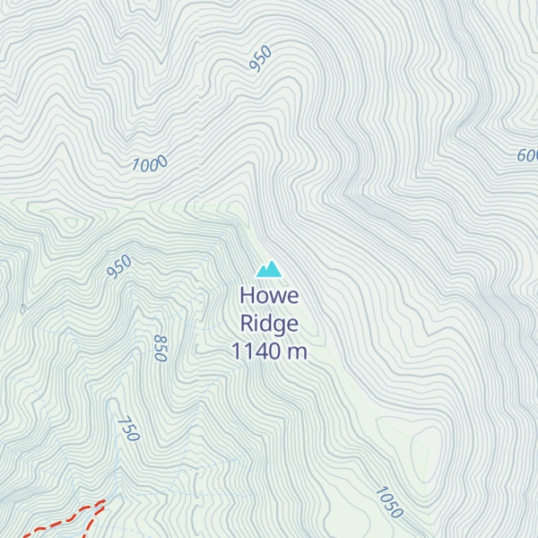 Map of Howe Ridge
