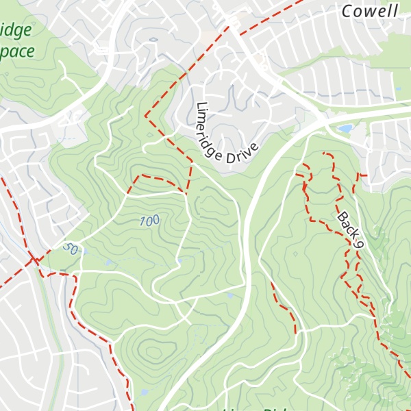 Map of Lime Ridge