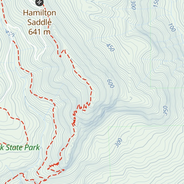 Map of Hamilton Mountain