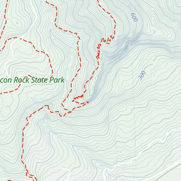 Map of Little Hamilton Mountain