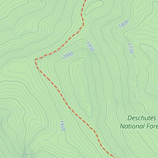 Map of Mule Peak
