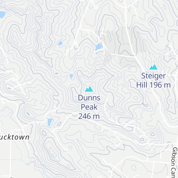 Map of Dunns Peak