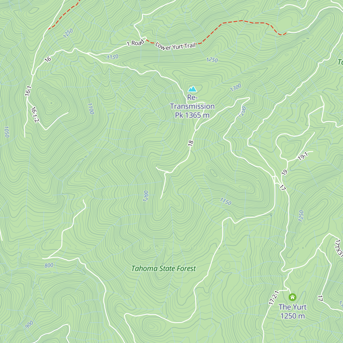 Bruni's Snow Bowl Hut map